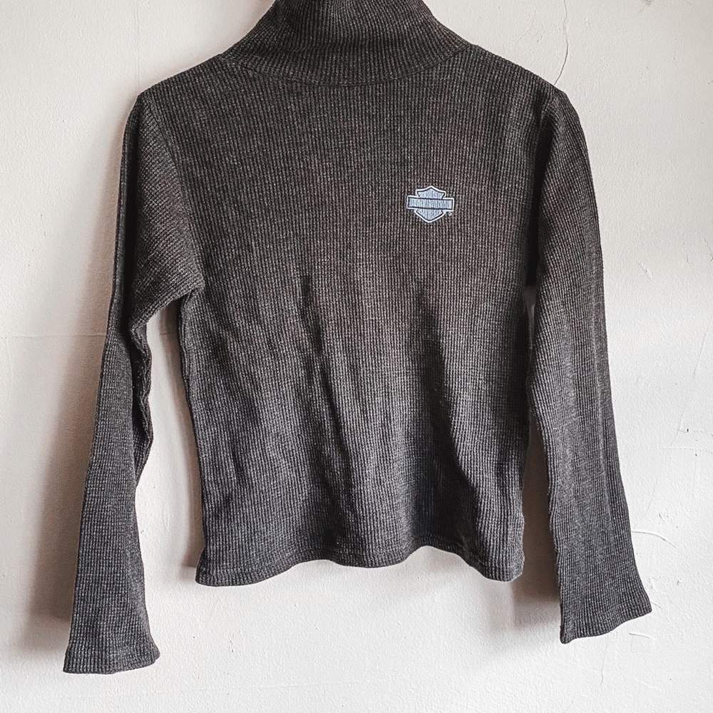 Vintage/y2k Harley Davidson turtle neck thermal